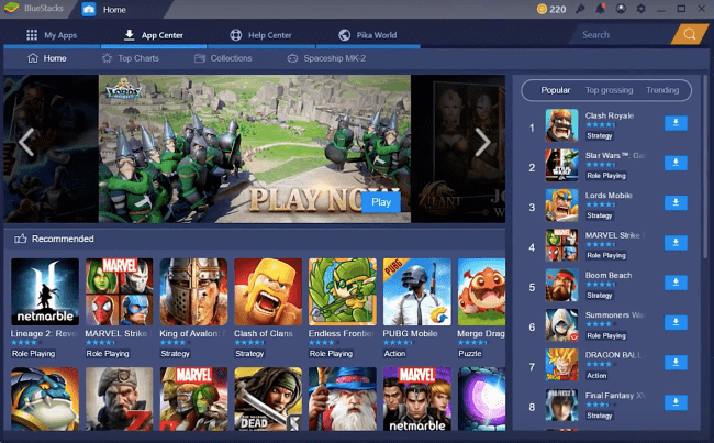 bluestacks android emulator for windows 10 free download