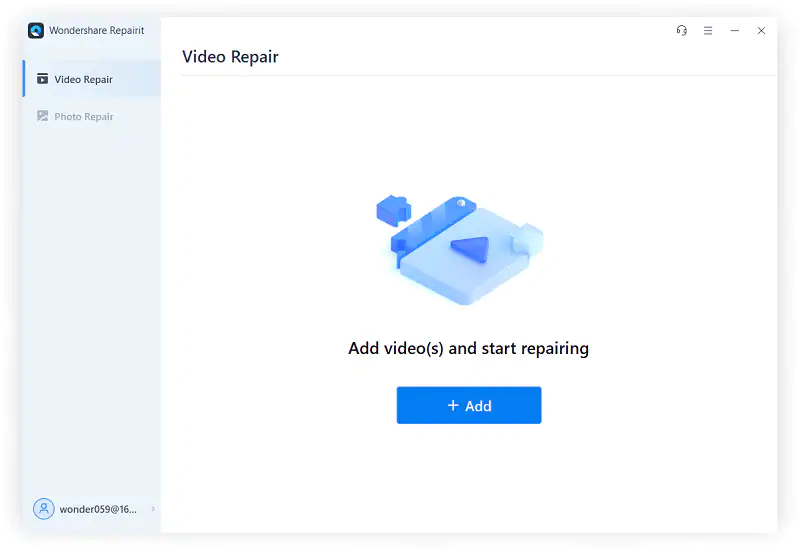 load a corrupt avi file to repairit video repair