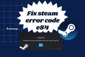 How to Fix Steam Error Code E84 in [cy]? [6 Solutions]