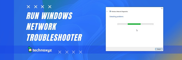 Run Windows Network Troubleshooter - Solution to Fix No Wi-Fi Network Found on Windows 11