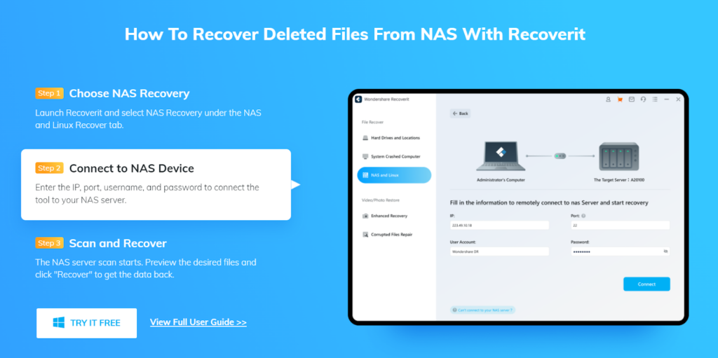 How to Recover Data from Synology NAS Server 5