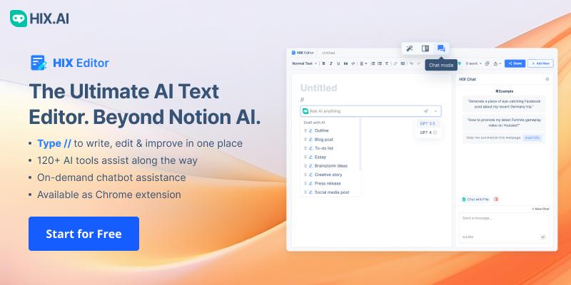 Notion AI vs. HIX Editor: A Complete Comparison 2