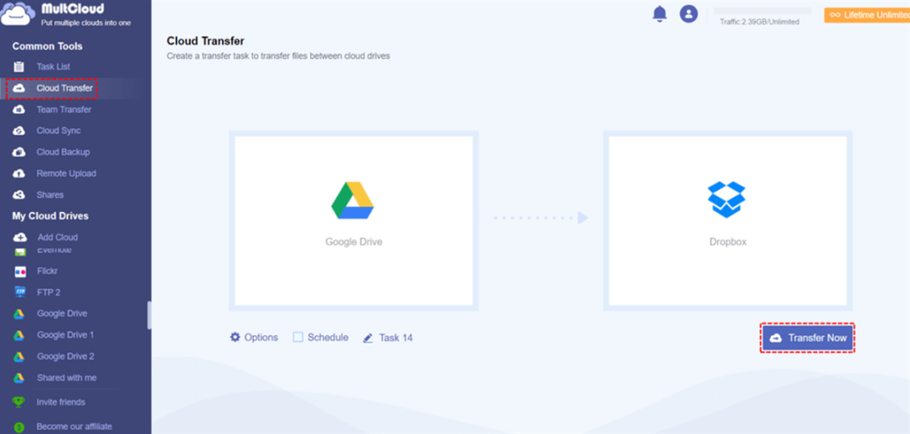 How to Make Cloud Transfer between Clouds Seamlessly and Efficiently 3