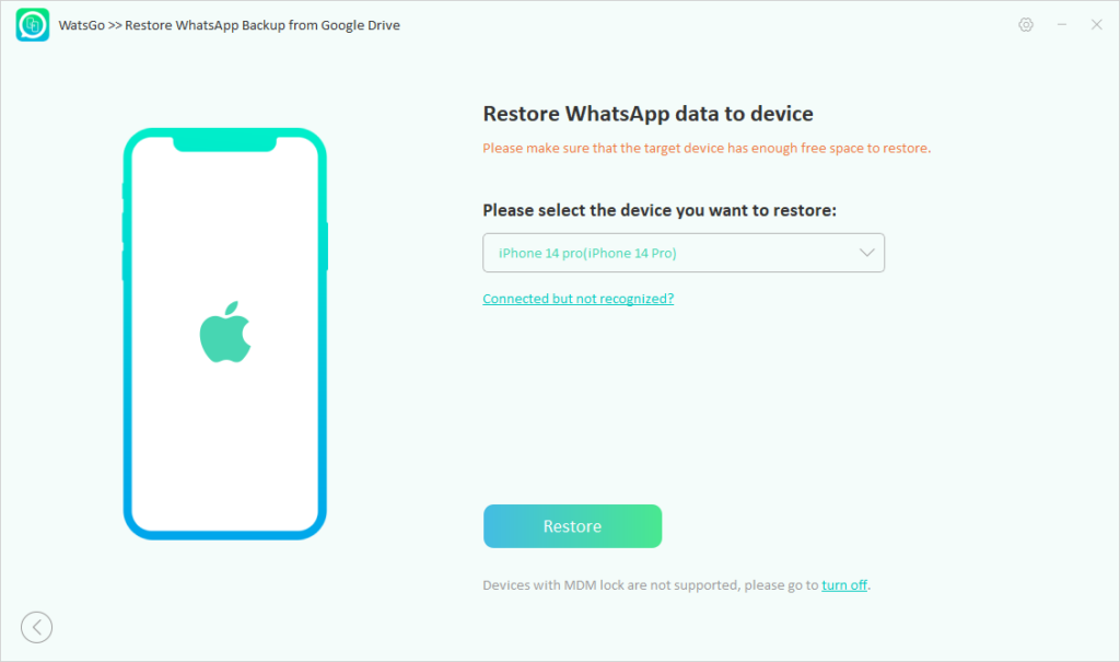 How to Restore WhatsApp Backup from Google Drive to iPhone 41