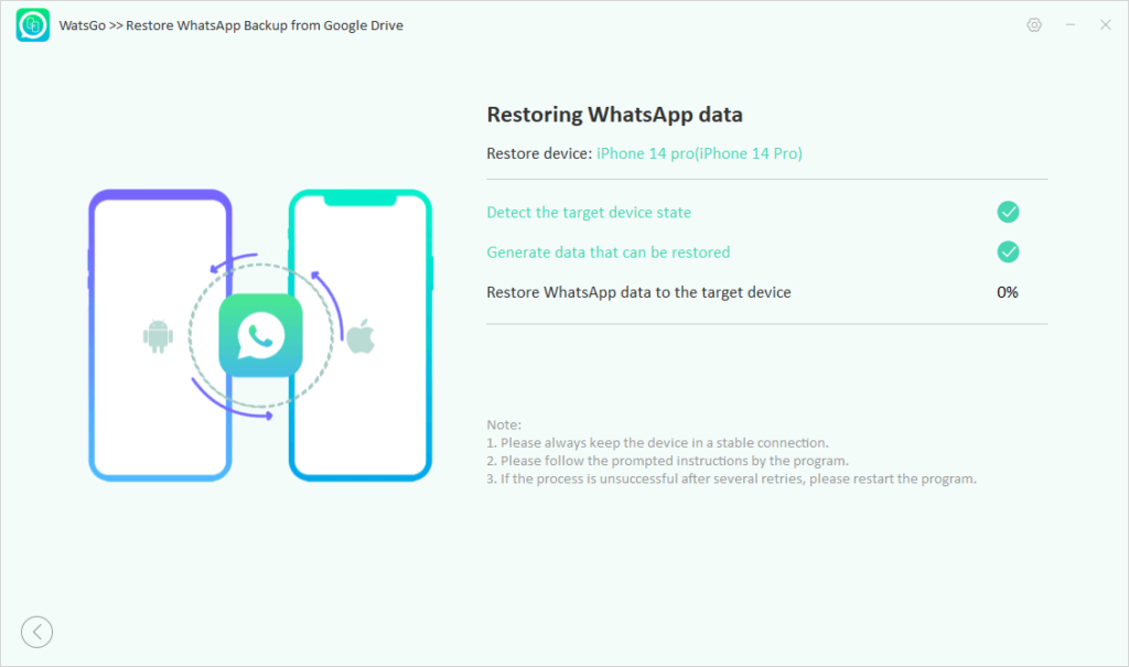 How to Restore WhatsApp Backup from Google Drive to iPhone 6