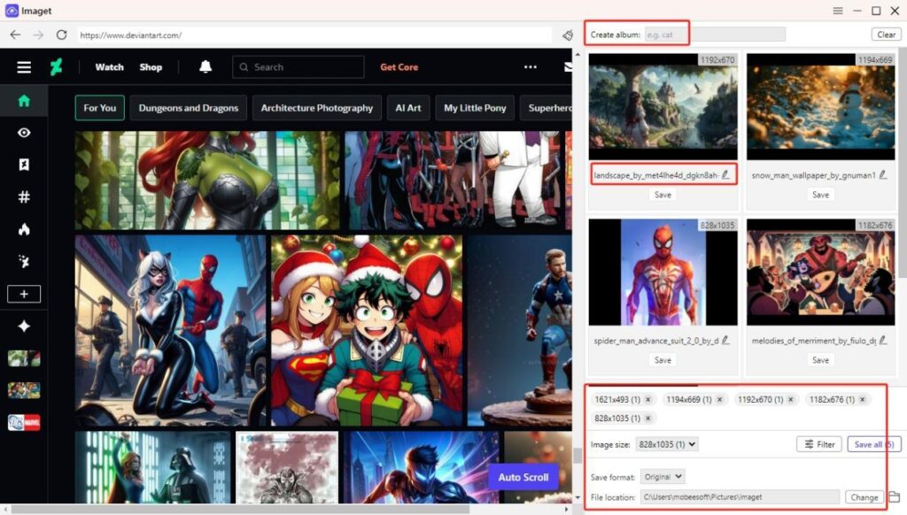 How to Bulk Download DeviantArt Images and Entire Galleries with Imaget? 5