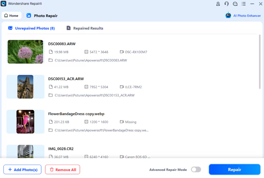 How to Fix Closed Eyes and Repair Damaged Photos: Simple Online & Offline Solutions 4 add corrupted damaged image files