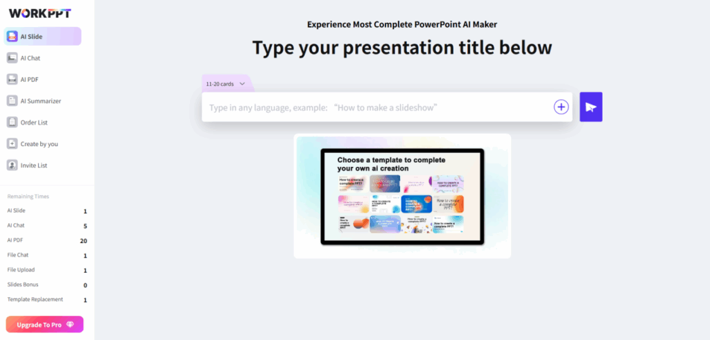How to Instantly Make PPT Presentations with AI in 3 Minutes 1