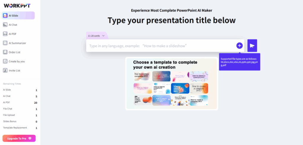 How to Instantly Make PPT Presentations with AI in 3 Minutes 2