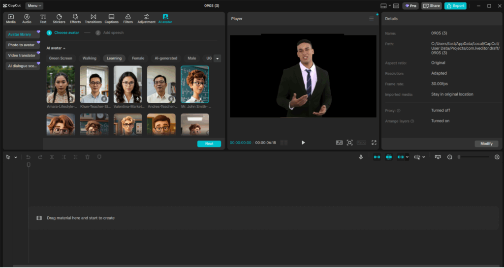 How to Edit Motivational Training Videos with CapCut Desktop AI Avatar 3
