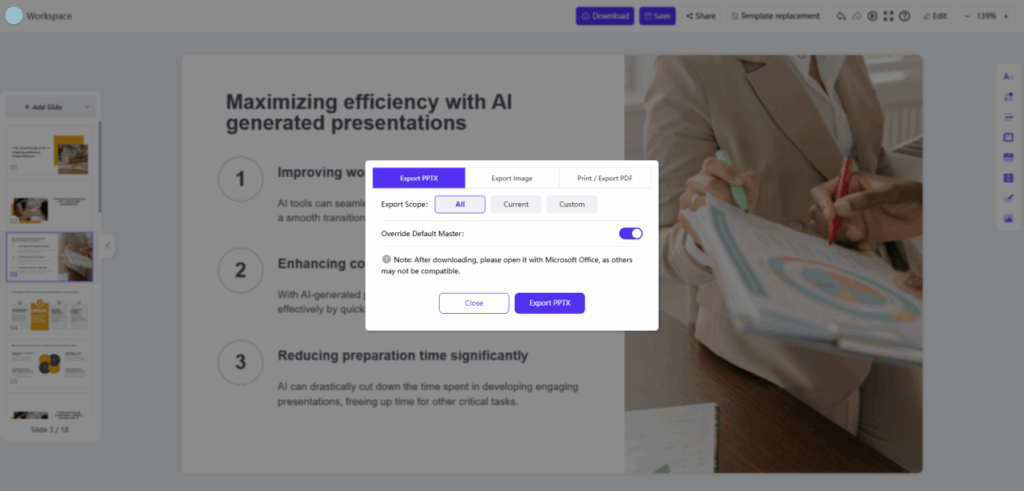 How to Instantly Make PPT Presentations with AI in 3 Minutes 6