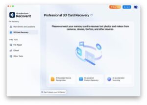 start the sd card scan